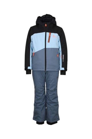 Jasje met Capuchon en Skibroek Ecerome - Zwart en Kobaltblauw - Zwart en blauw