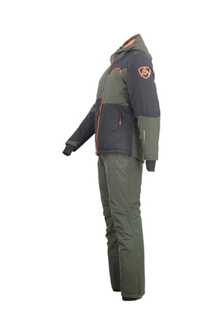 Jasje met Capuchon en Skibroek Cardio - Kaki - Zwart en groen