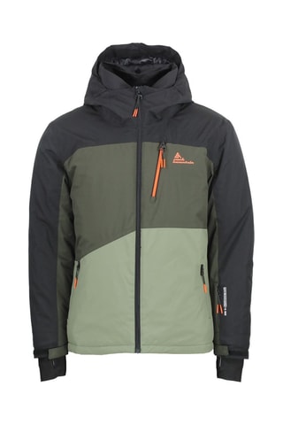 Jasje met Capuchon en Skibroek Cerome - Zwart en Camel - Zwart en groen