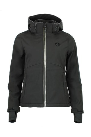 Jas met Capuchon Softshell Argan Zwart - Zwart