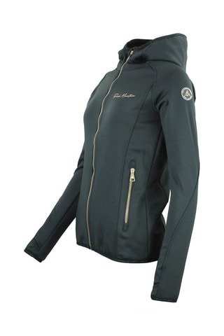 Fleece Jasje met Capuchon Acampo Zwart - Zwart