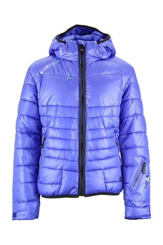 Gewatteerde Jas met Capuchon Galpine Anijsgroen - Blauw