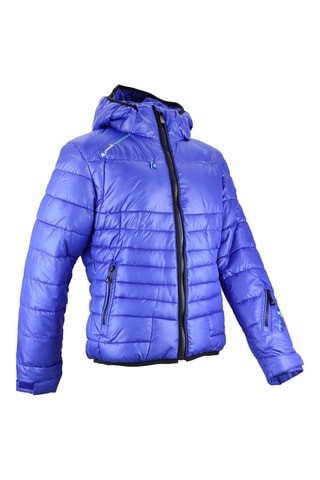 Gewatteerde Jas met Capuchon Galpine Anijsgroen - Blauw