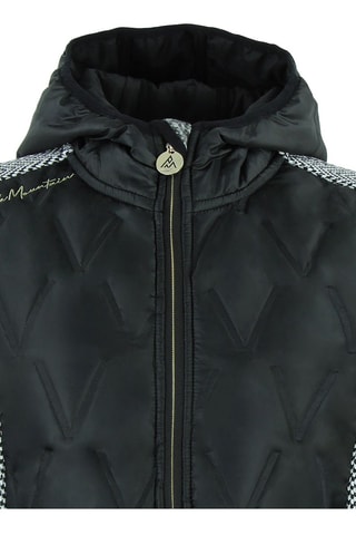 Mouwloos jasje met capuchon Antilope - Zwart - Wit en zwart