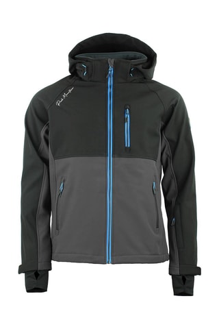 Jack met Capuchon Softshell Cametis  Zwart en Grijs - Zwart