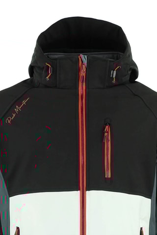 Jack met Capuchon Softshell Cametis  Zwart en Wit - Zwart