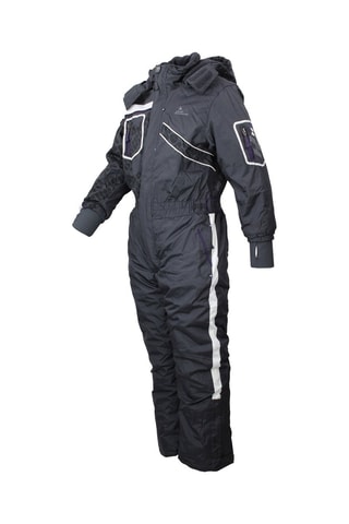 Jumpsuit met Capuchon Ecombo - Zwart - Wit en zwart