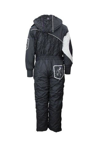 Jumpsuit met Capuchon Ecombo - Zwart - Wit en zwart