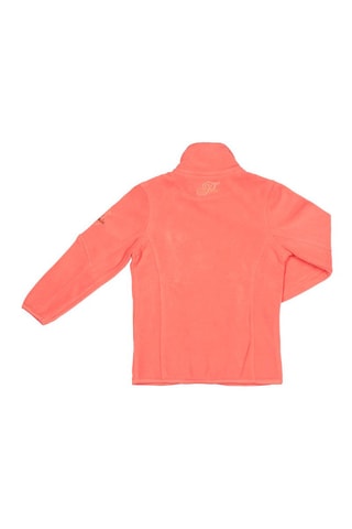 Fleece Jasje  Fuchsia - Wit en bruin