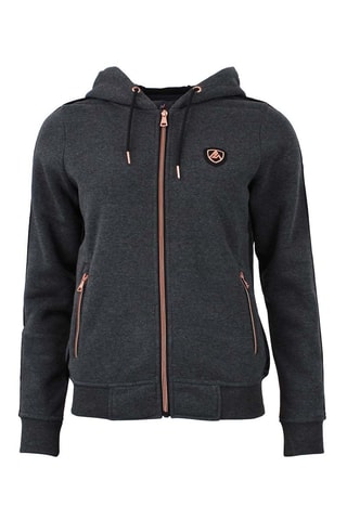 Sweater met Capuchon Alice Gemêleerd Donkergrijs - Zwart