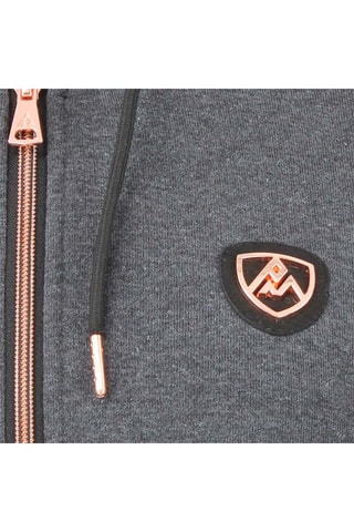 Sweater met Capuchon Alice Gemêleerd Donkergrijs - Zwart