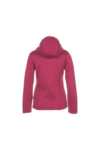Fleece Jack met Capuchon Alaine Fuchsia - Rood