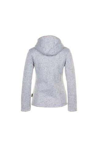 Fleece Jack met Capuchon Alaine Fuchsia - Grijs