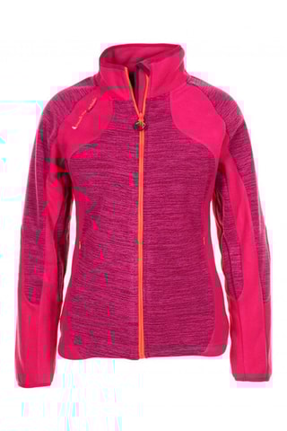 Fleece Jack Acut Peak Mountain - Zwart en Grijs - Roze