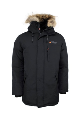 Parka met Capuchon Cogan Nachtblauw - Zwart