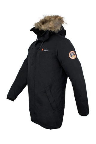 Parka met Capuchon Cogan Nachtblauw - Zwart