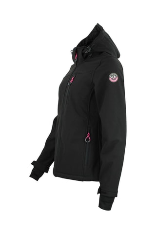 Jas met Capuchon Softshell Aclaudio Zwart - Zwart