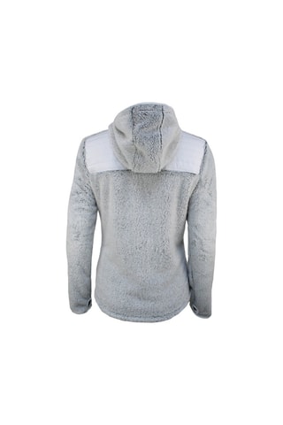 Fleece Jack met Capuchon Astre Wit en Lichtgrijs - Grijs