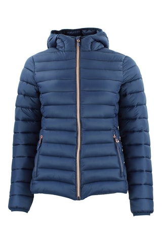 Gewatteerde Jas met Capuchon Alouette Nachtblauw - Blauw