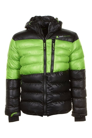 Gewatteerde Jas met Capuchon Captin Zwart en Groen - Zwart