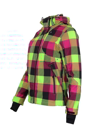 Jack Softshell Aveny - Groen  - Zwart, groen en roze