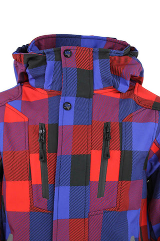 Softshell Jasje Ecina Marineblauw - Rood