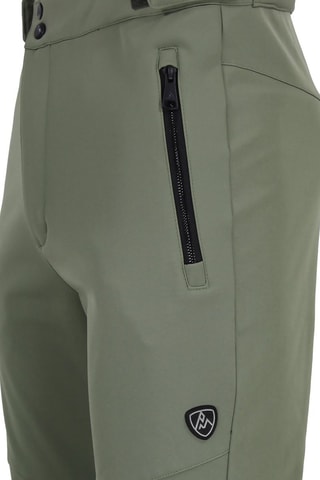 Skibroek Softshell Ceprim - Kobaltblauw en Zwart - Zwart en groen