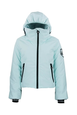 Gewatteerde Jas met Capuchon Ally - Hemelsblauw - Wit en blauw