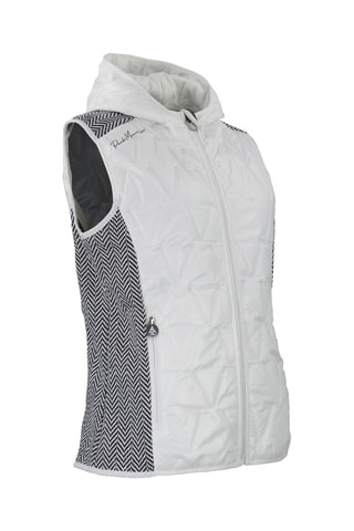 Mouwloos jasje met capuchon Antilope - Wit - Wit en zwart