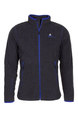 Fleece Jasje Ecastel - Zwart - Zwart en blauw