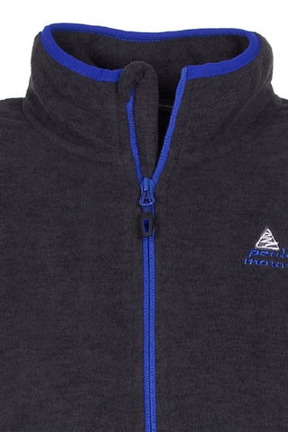 Fleece Jasje Ecastel - Zwart - Zwart en blauw