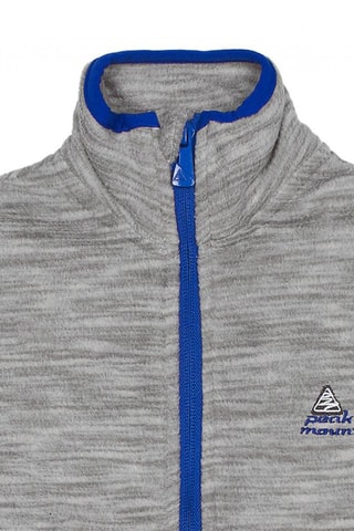 Fleece Jasje Ecastel - Zwart - Blauw en grijs