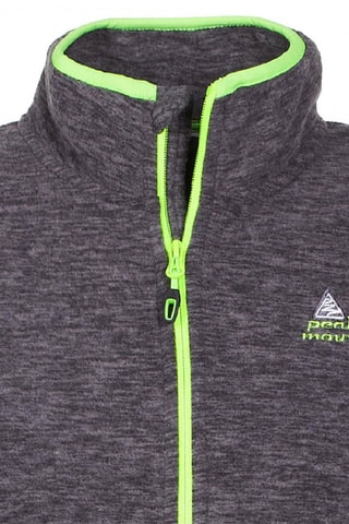 Fleece Jasje Ecastel - Zwart - Groen en grijs