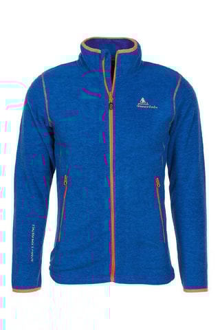 Fleece Jasje Ecastel - Zwart - Blauw en oranje