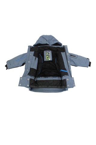 Ski-jack Ecamate  Gemêleerd Antraciet - Blauw