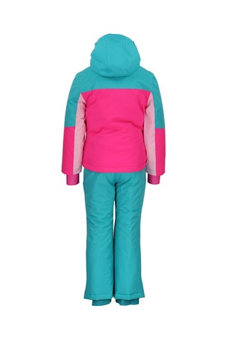 Jasje met Capuchon en Broek - Turquoise en roze - Blauw en roze