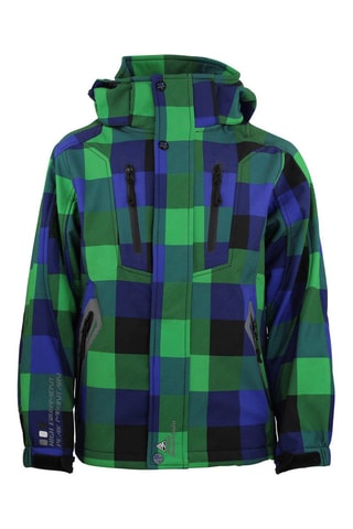 Softshell Jasje Ecina Marineblauw - Groen