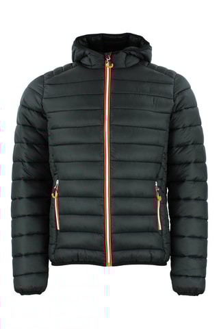 Gewatteerde Jas met Capuchon Caen Zwart - Zwart