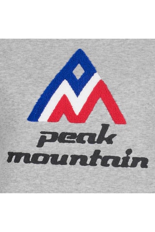 Sweater met Capuchon Adriver Peak Mountain - Gemêleerd Grijs - Grijs