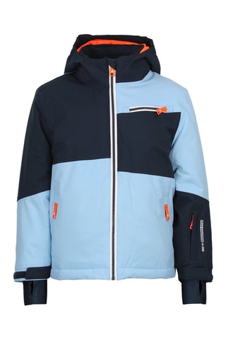 Jasje met Capuchon en Skibroek Ecardio - Blauw en Oranje - Blauw