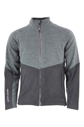 Fleece Sweater Crocus Gemêleerd Donkergrijs - Zwart