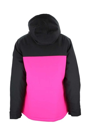 Ski-jack Avini Zwart en Fuchsia - Roze