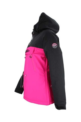 Ski-jack Avini Zwart en Fuchsia - Roze