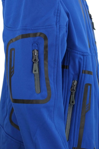 Softshell Jasje Ecoftibi Donkergrijs - Blauw