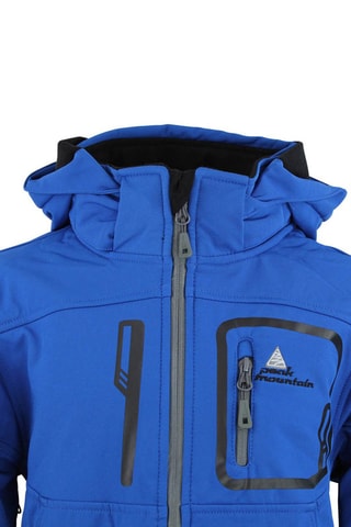 Softshell Jasje Ecoftibi Donkergrijs - Blauw