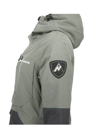 Gewatteerde Jas met Capuchon Acesna - Kaki - Groen en grijs