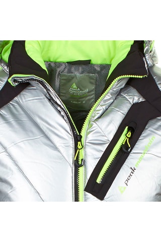 Ski-jasje Zwart en Zilverkleurig - Zilverkleurig