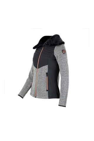 Fleece Jack Antemos   - Zwart en Gemêleerd Grijs - Zwart