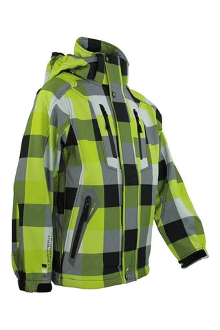 Softshell Jasje Ecina Zwart - Groen