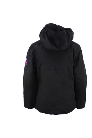 Parka met Capuchon Fadika   - Turquoise - Zwart